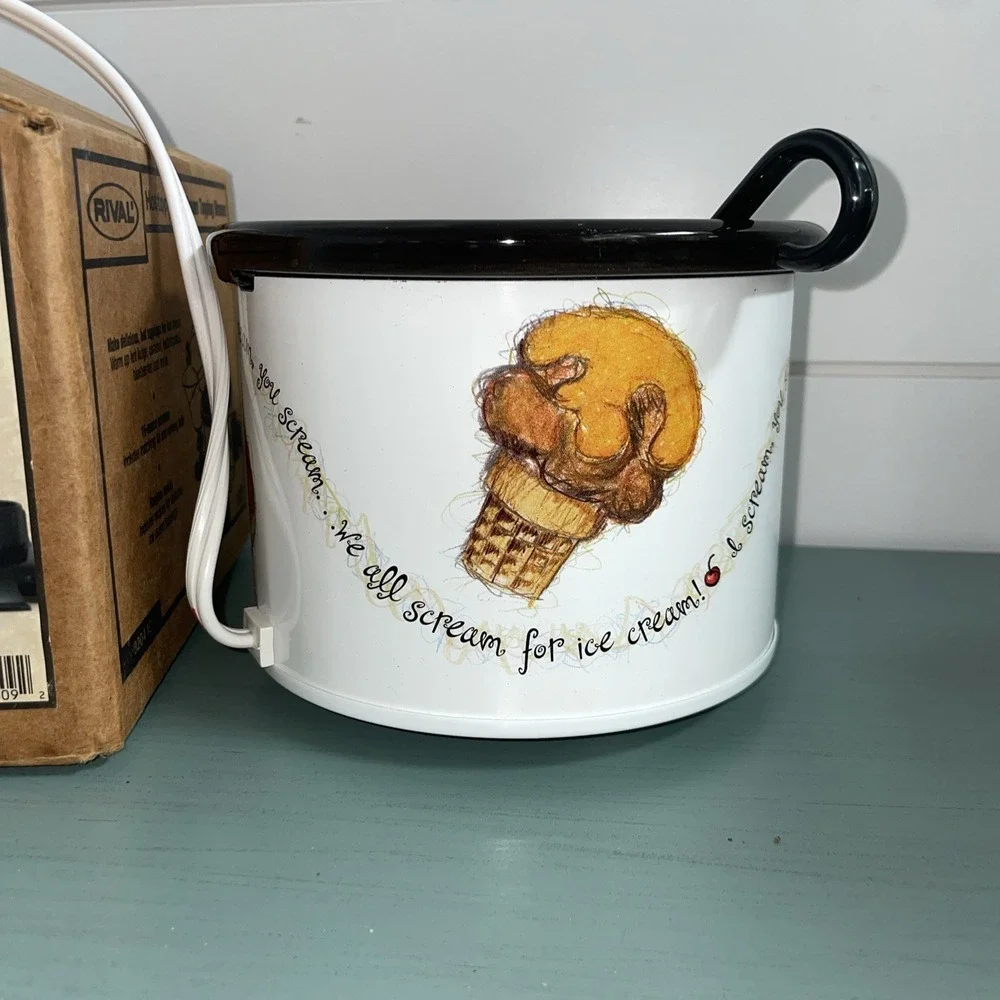 Rival 8204 IC Hot-Topper Ice Cream Topping Warmer With Ladle—-MISSING‎ LID